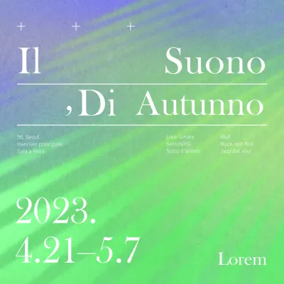 Poster artistico in viola e verde