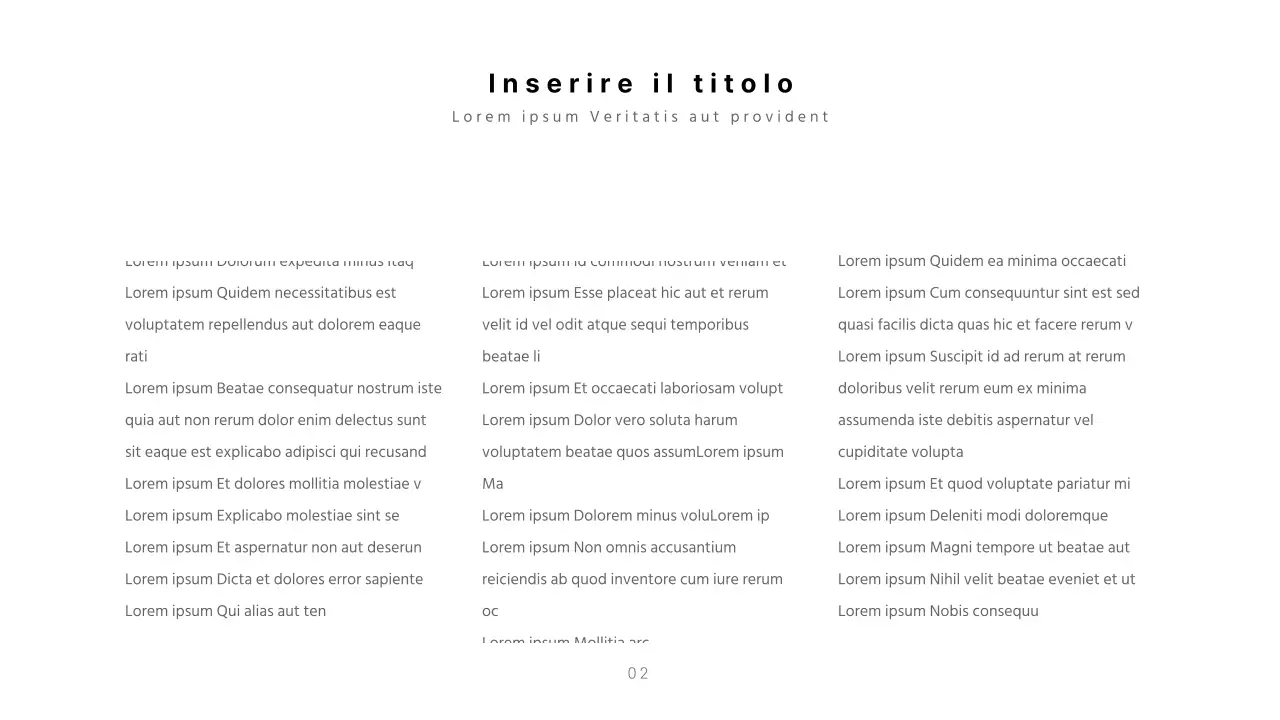 Presentazioni pulite