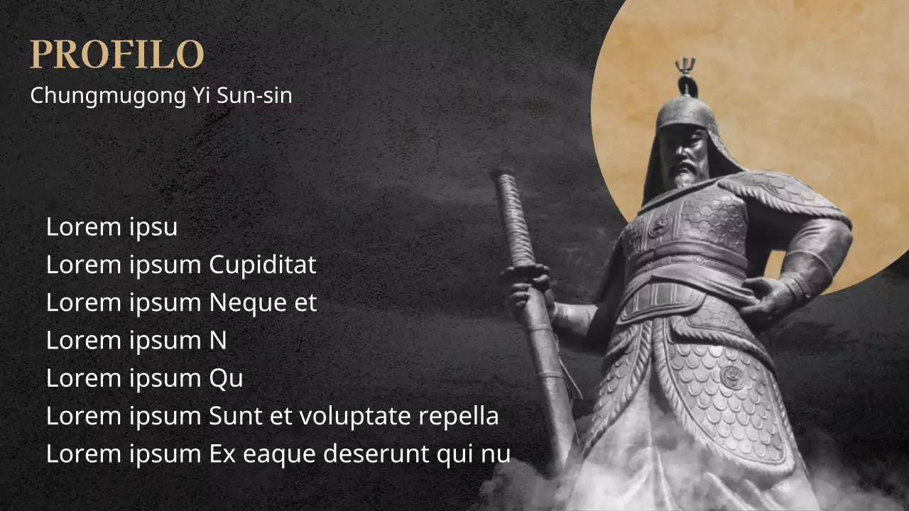 Un concetto tradizionale ma grandioso in nero e oro