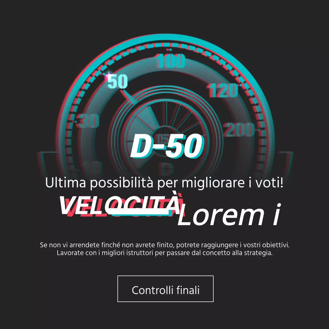 Ultima possibilità di migliorare il proprio voto!