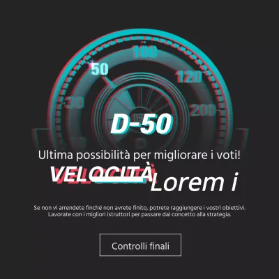 Ultima possibilità di migliorare il proprio voto!