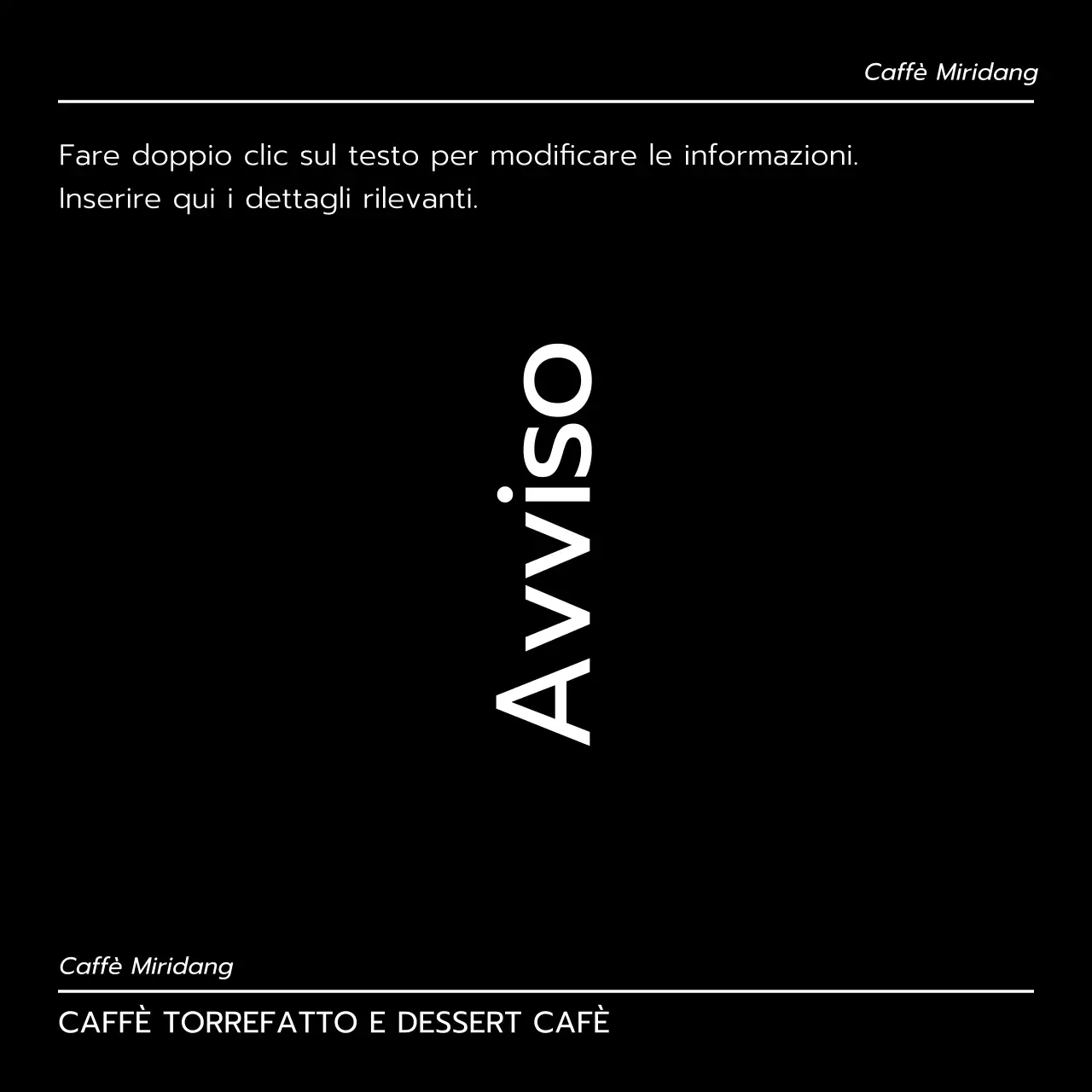 Pacchetto bundle caffè minimalista in bianco e nero