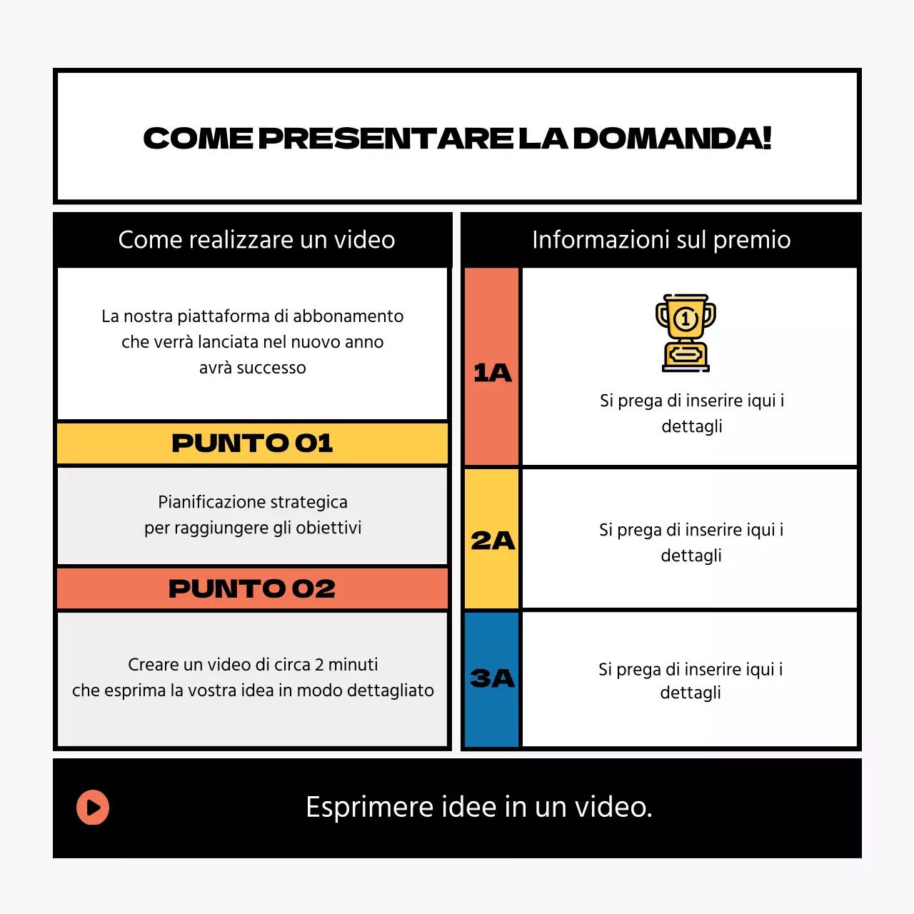 Concorso interno per il concetto di telaio Black Point