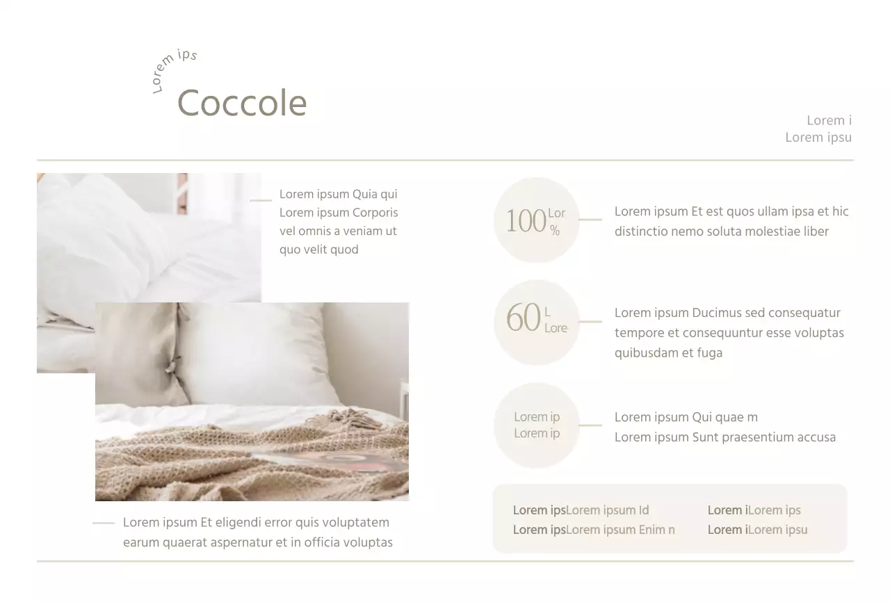 Cartolina per l'introduzione di un semplice piumone bianco