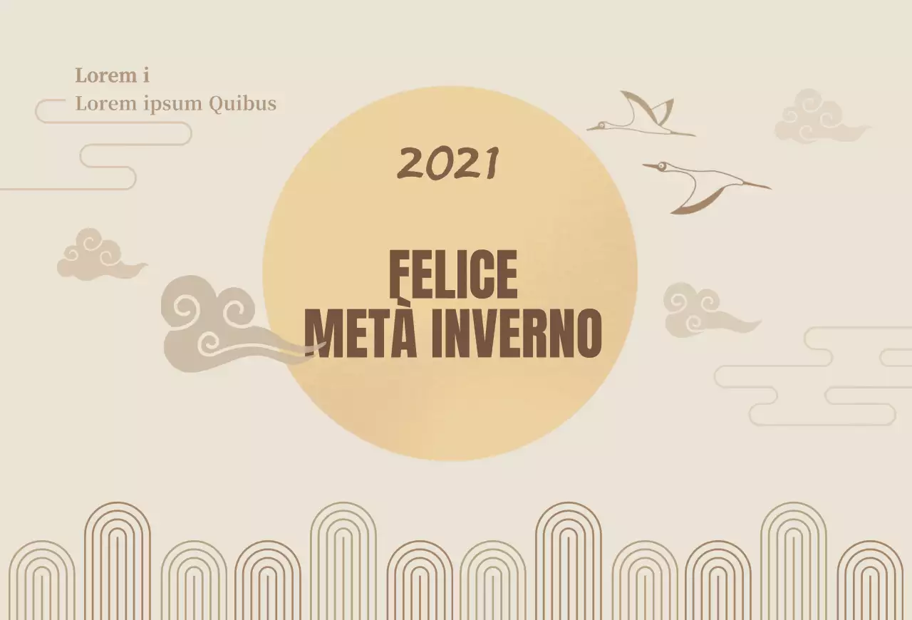 Una cartolina autunnale beige