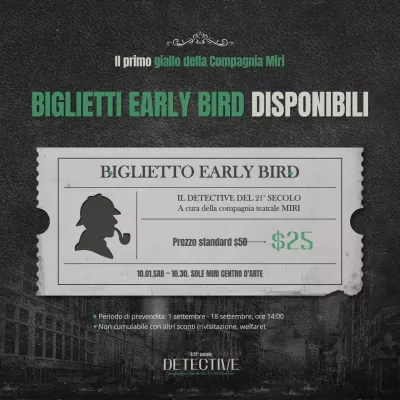 Apertura di un biglietto con un concetto di biglietto vintage turchese e nero