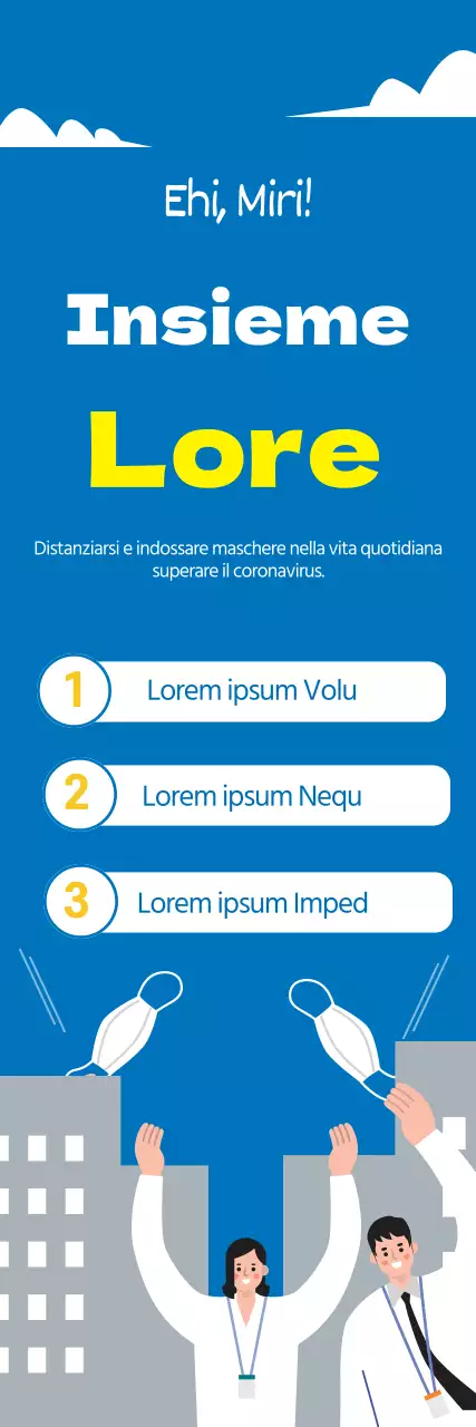 Illustrazione blu corona pulita