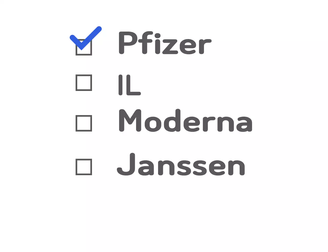 Maglietta blu per le vaccinazioni