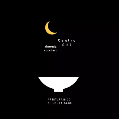 Logo nero semplice del ristorante Insegna del ristorante