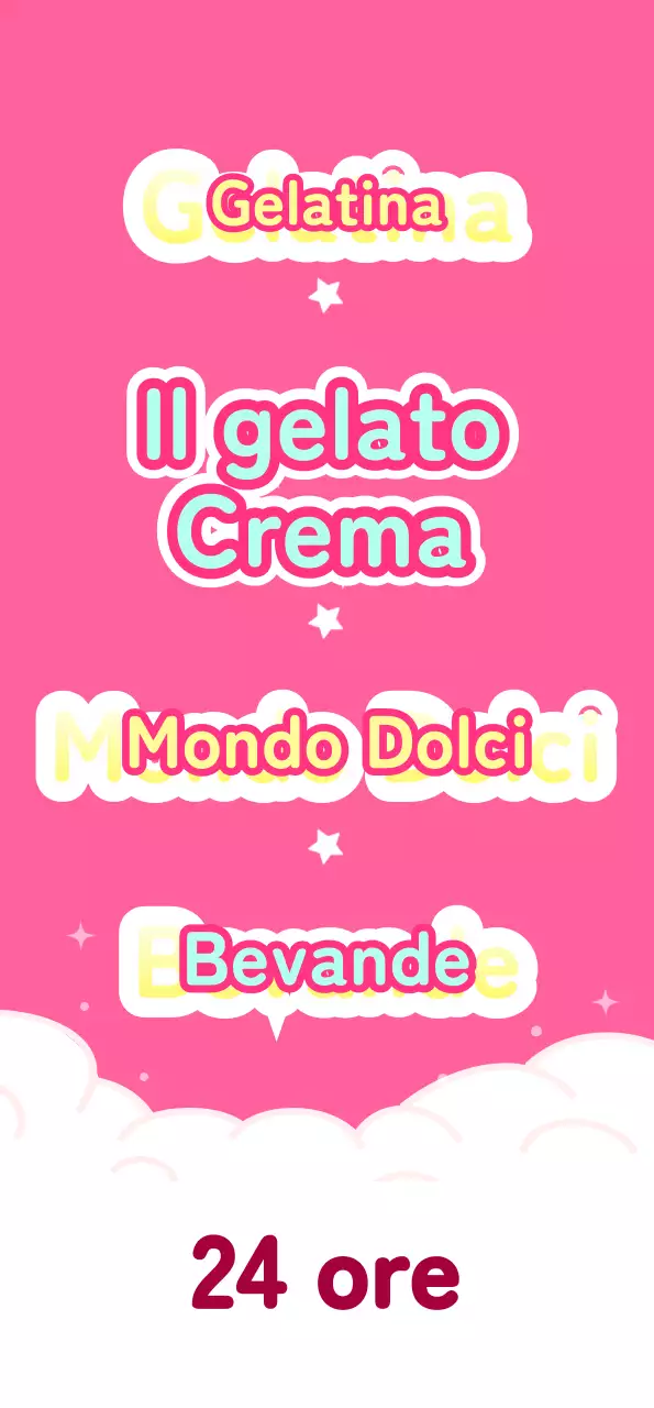 Una gelateria rosa e azzurra