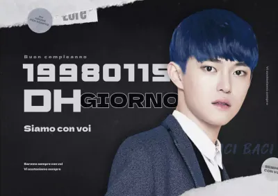 Buon compleanno in bianco e nero Concetto di carta strappata