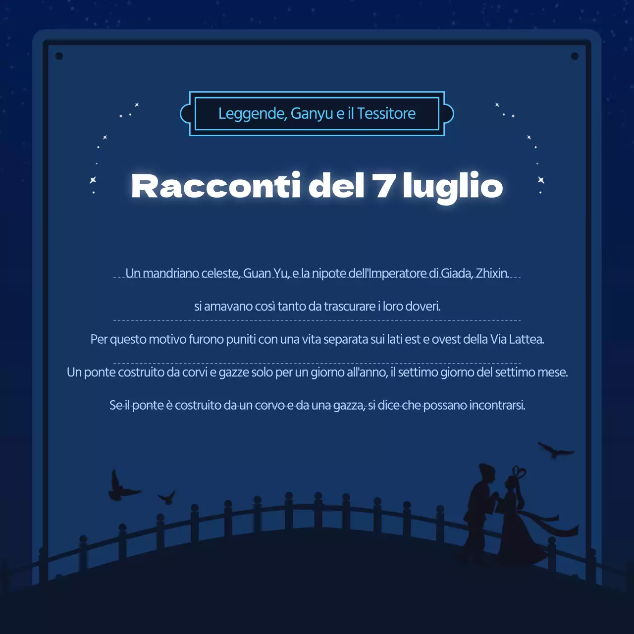 Un concetto di cielo stellato blu navy e azzurro per il 7 luglio