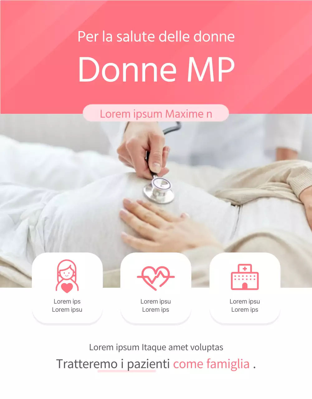 Rosa, ospedale di base per la maternità