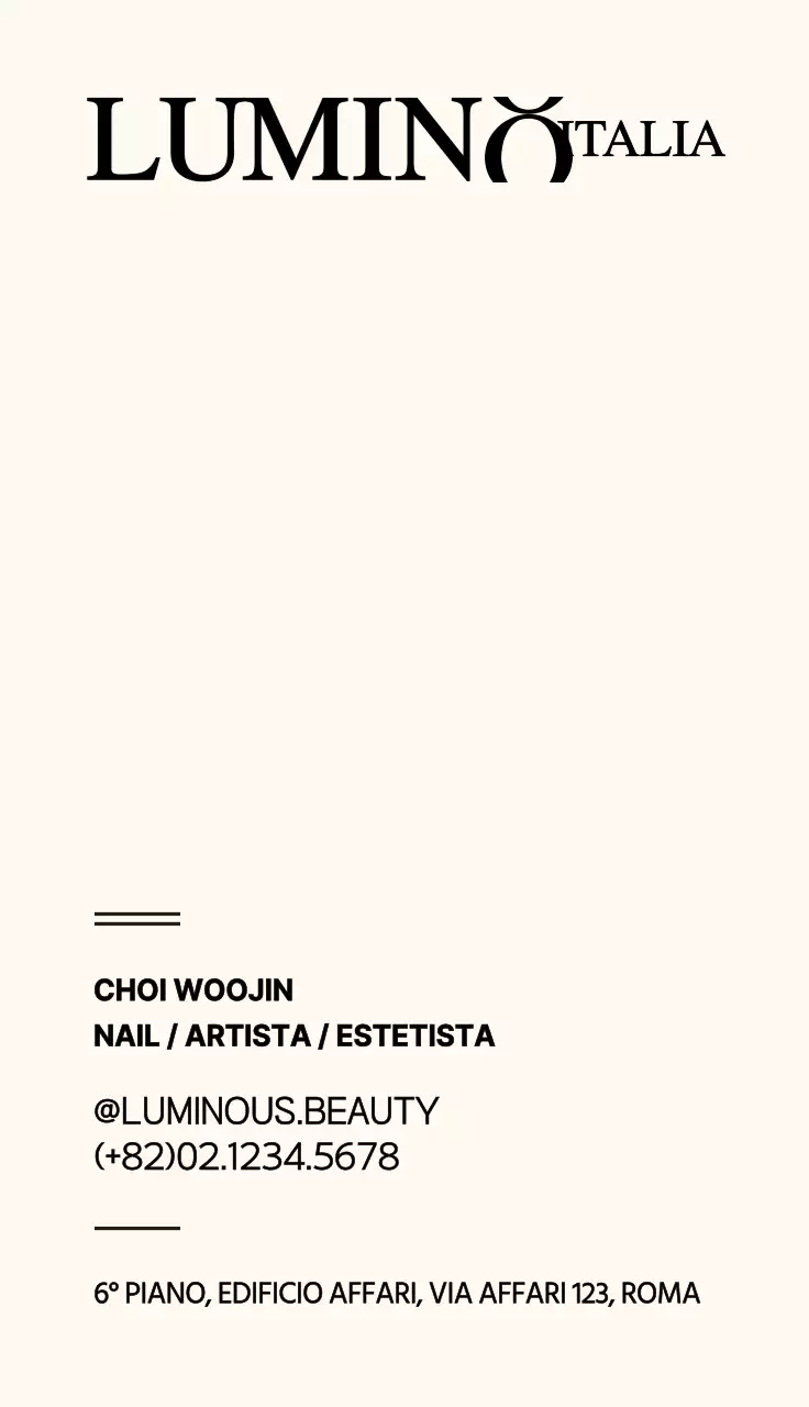 L'artista della bellezza in uno stile di logo moderno ed emozionale con combinazione di testi in bianco e nero.