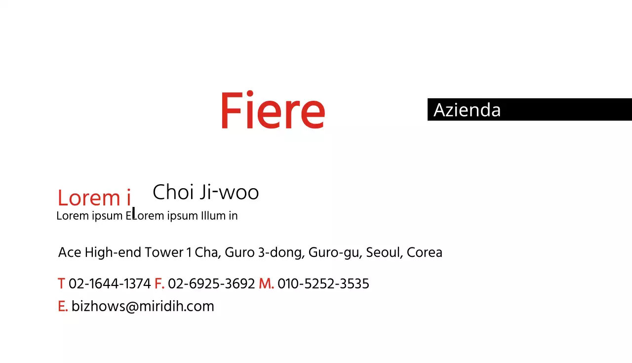 Biglietti da visita di marketing