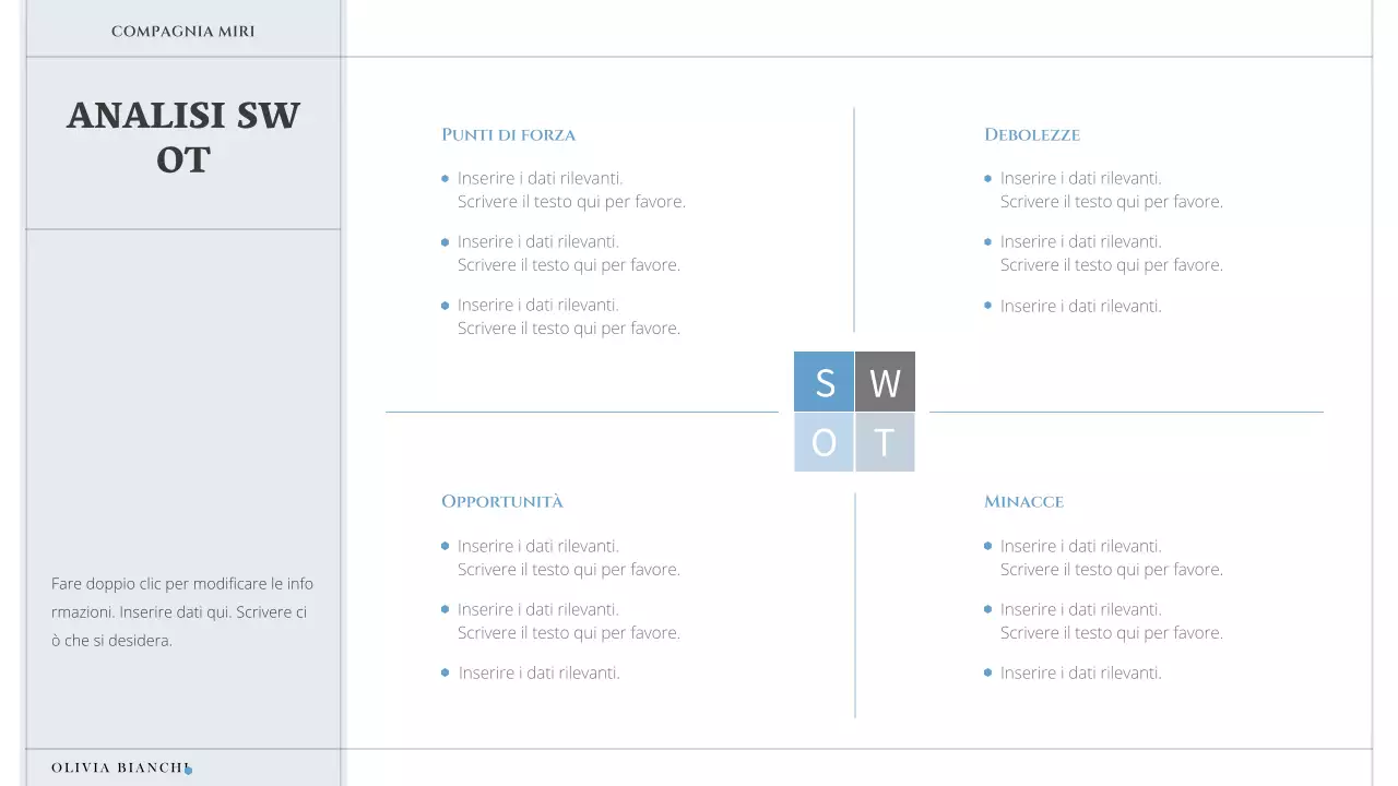 Una lettera di presentazione semplice e minimalista in bianco