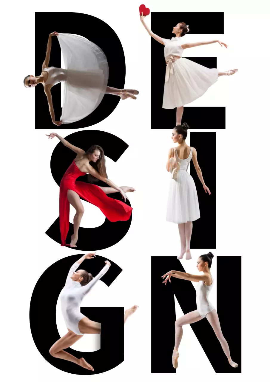 블랙 엘레강트 댄스 프로모션 포스터