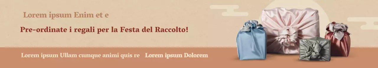 Striscioni regalo per il Chuseok in tonalità tenui