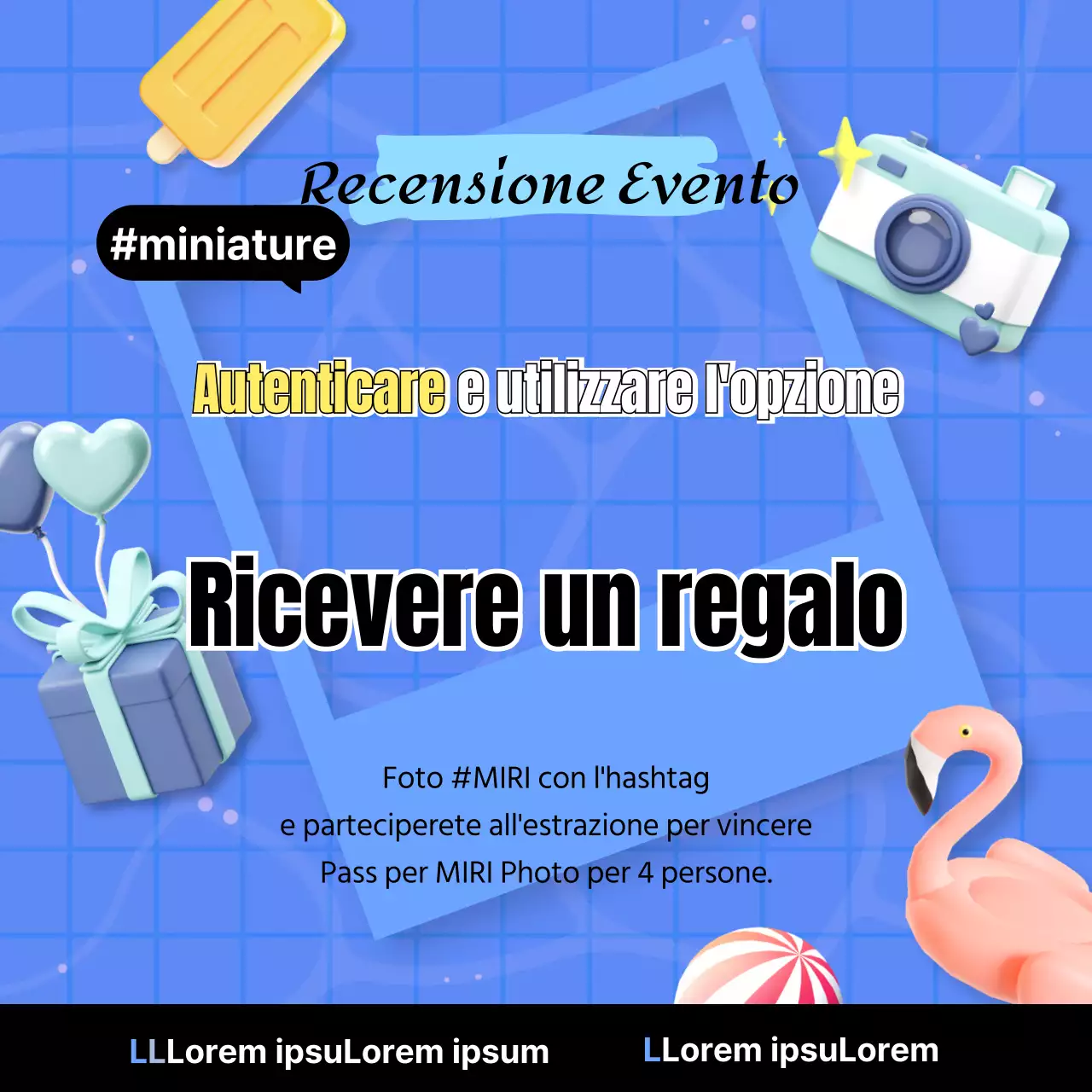 Concetto estivo fresco illustrazione evento con una sensazione di piscina blu