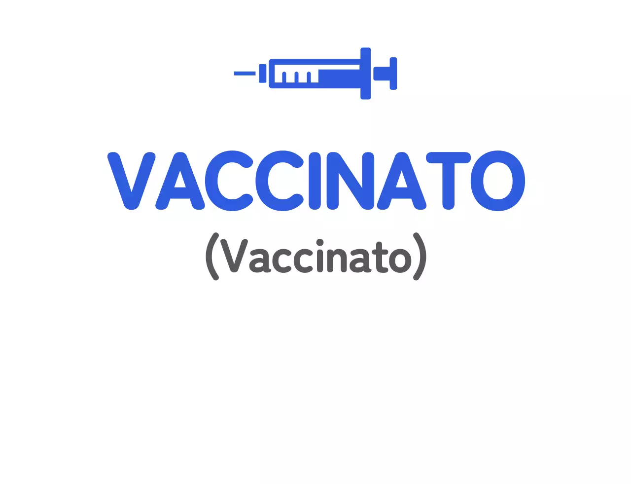 Maglietta blu per le vaccinazioni
