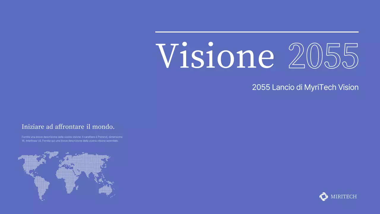 Semplice presentazione dell'evento in blu e grigio