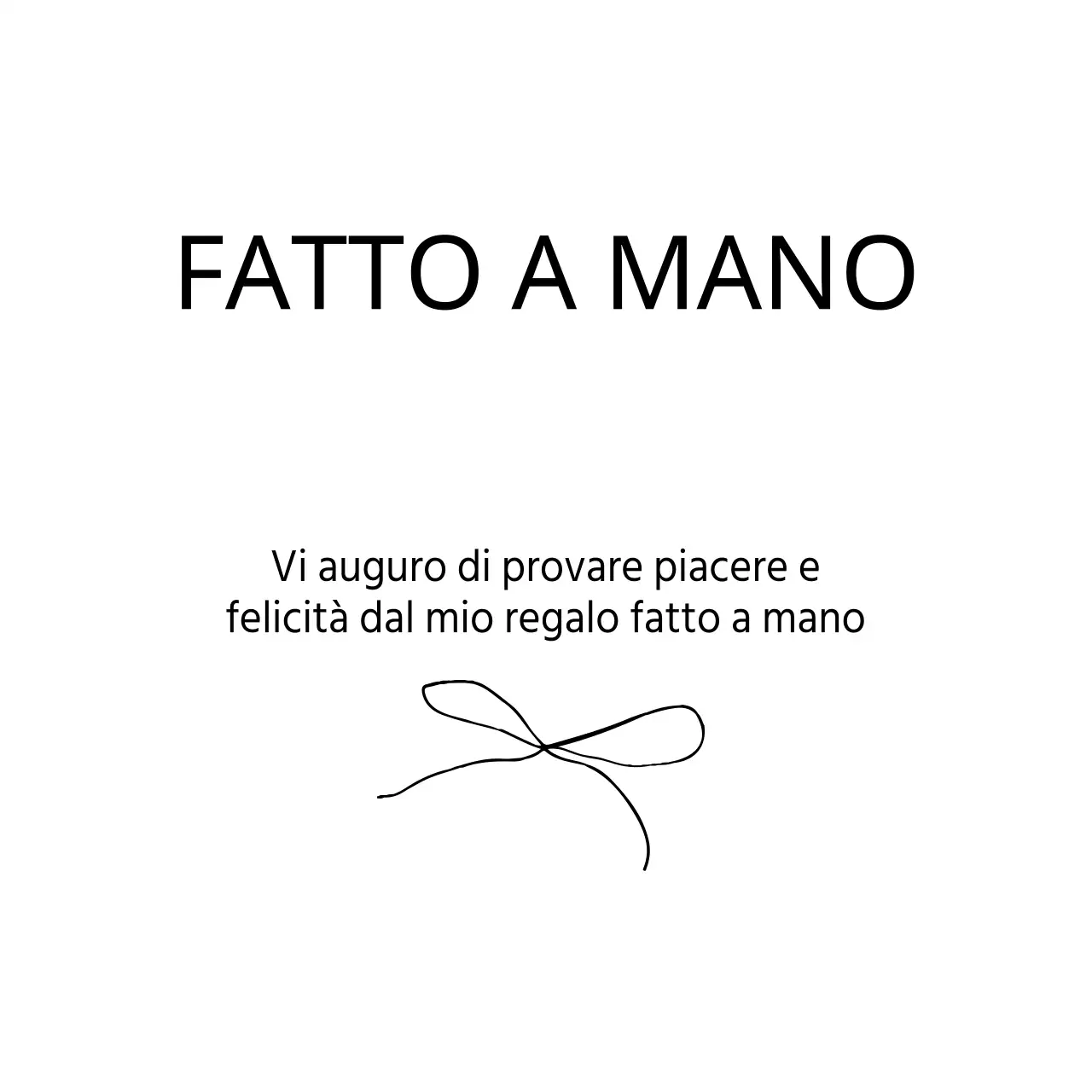 FATTO A MANO