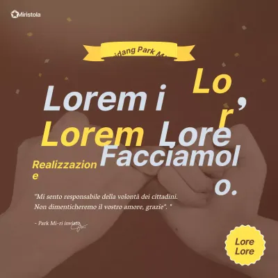 Marrone Giallo Pulito testo centrato Elezioni locali vince Social media