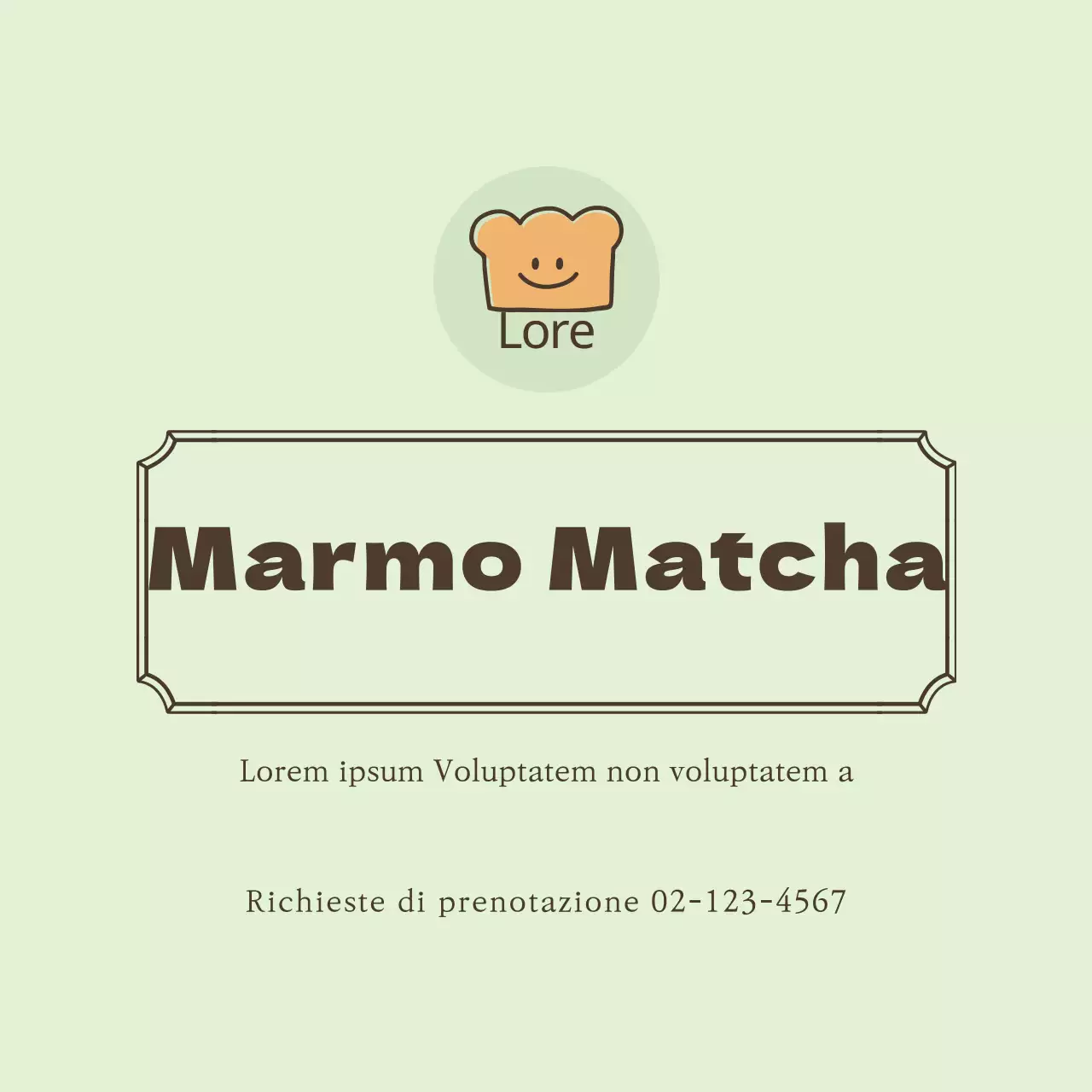 Adesivi illustrati per dessert Matcha