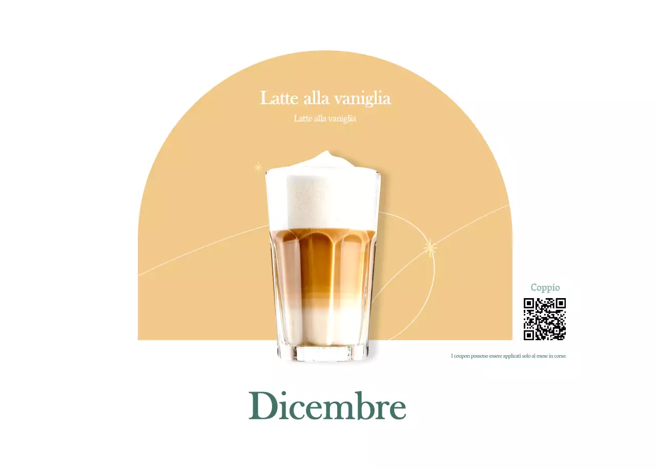 Calendario dei bar con i consigli per le bevande del mese