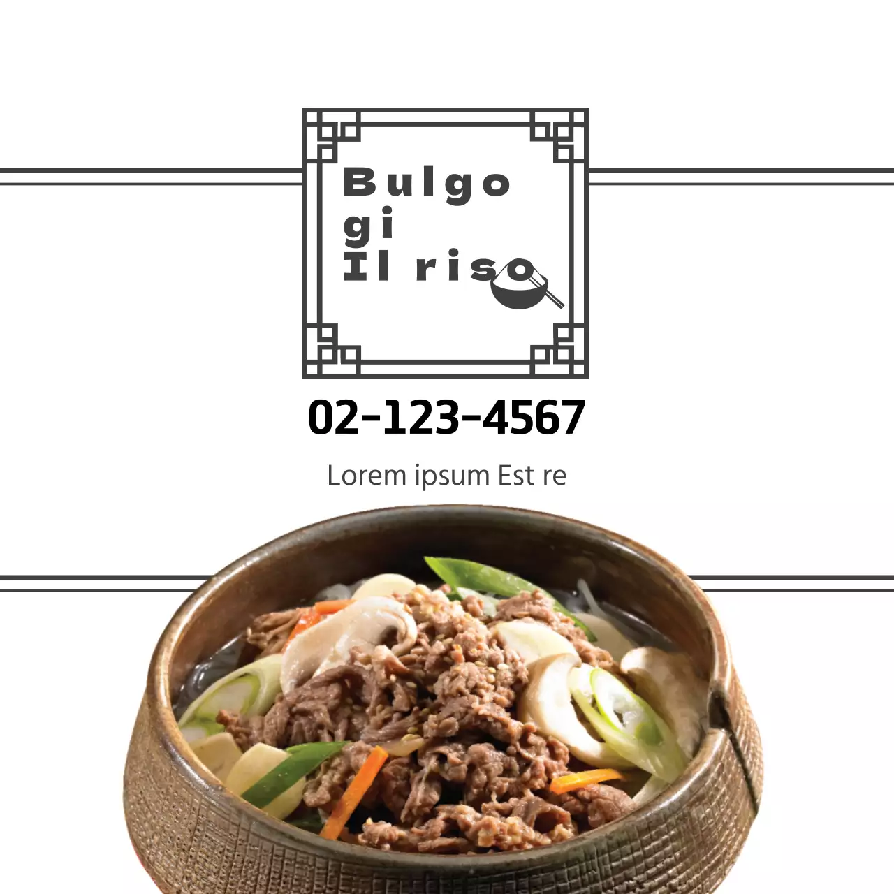 Pasto bulgogi