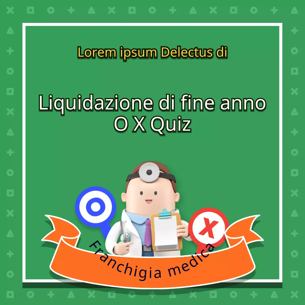 Quiz fiscali di fine anno con simpatiche illustrazioni verdi