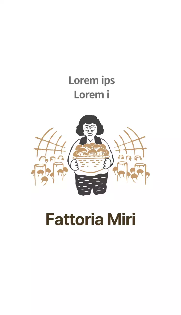 Illustrazione marrone fattoria ordinata