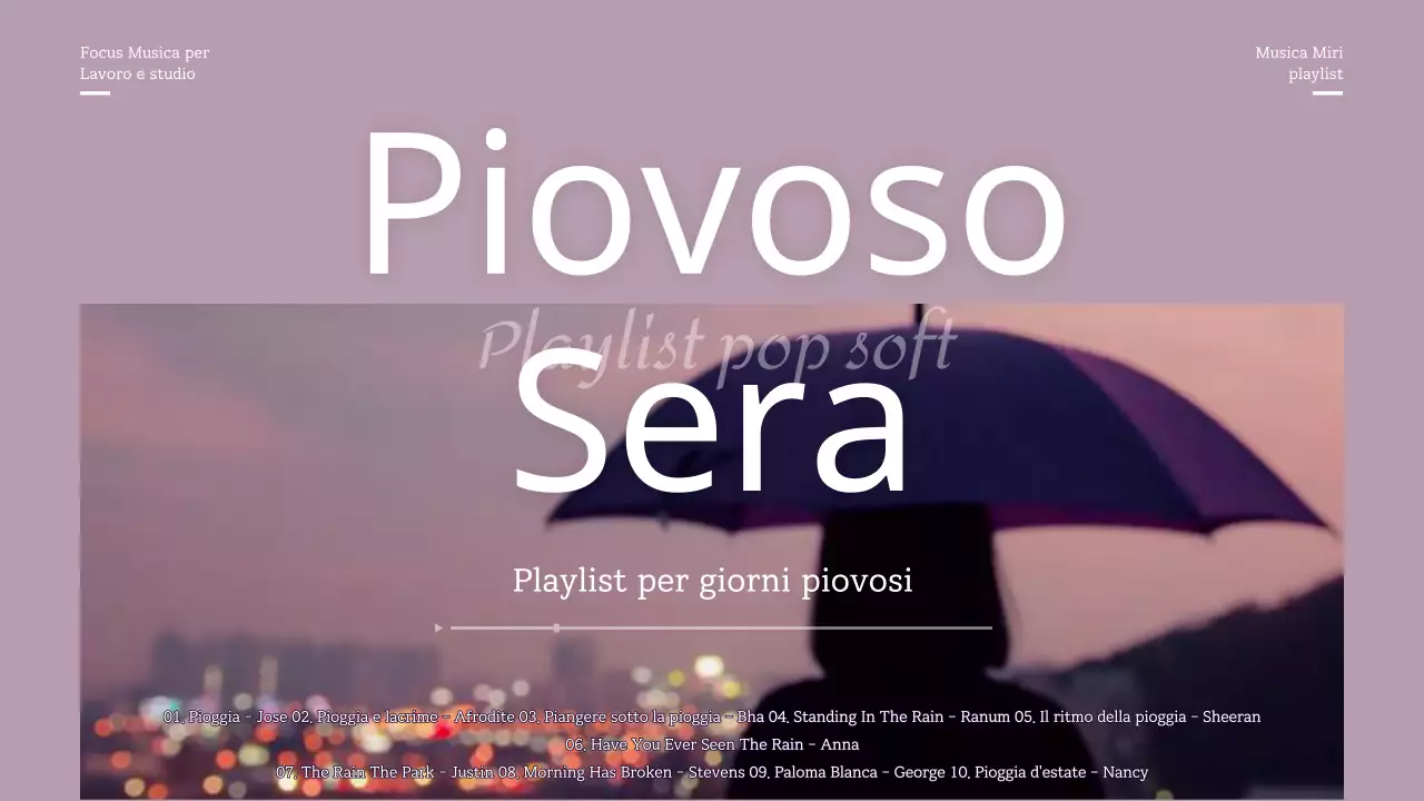 Playlist "moody" per le serate piovose in viola