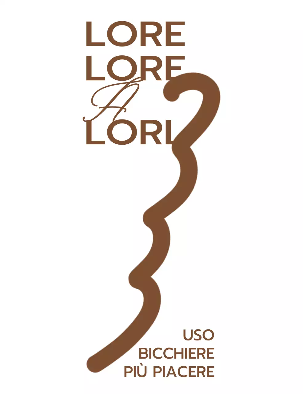 Merchandising del caffè e articoli promozionali con il logo del caffè e il nome dell'azienda in marrone.