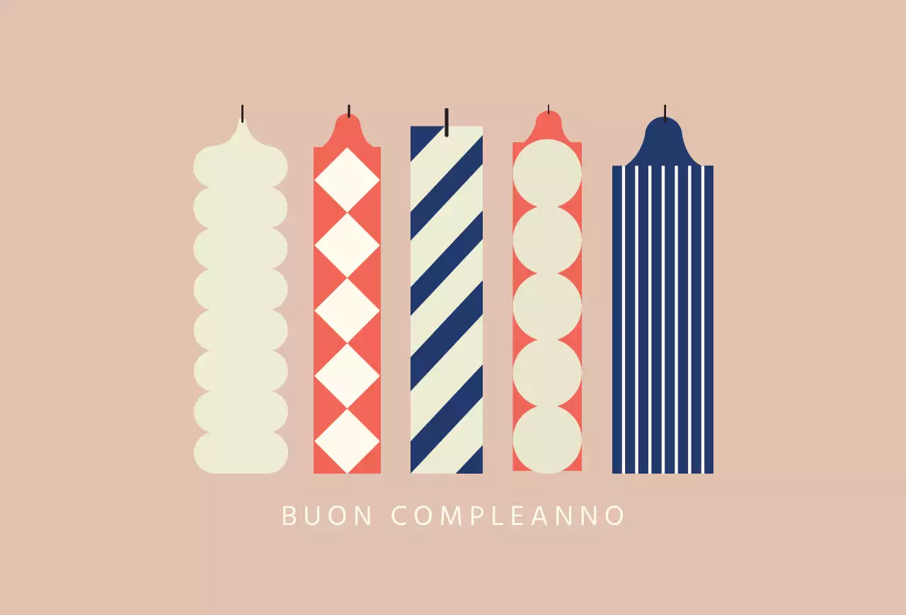 Cartolina di compleanno moderna