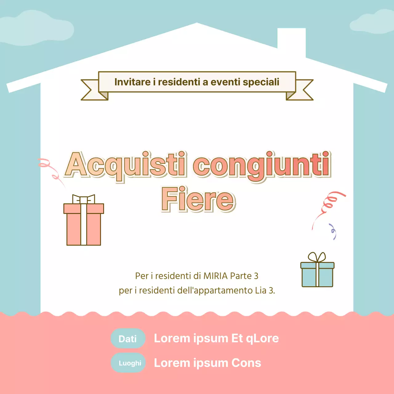 Sky blue appartamento inquilino coacquisto fiera evento social media