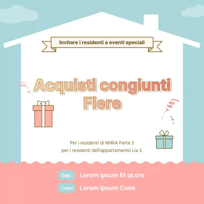 Sky blue appartamento inquilino coacquisto fiera evento social media