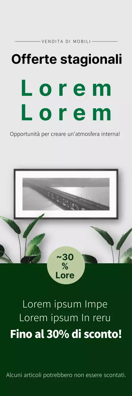 La fotografia ecologica mette in risalto l'arredamento pulito Promuovete il vostro evento