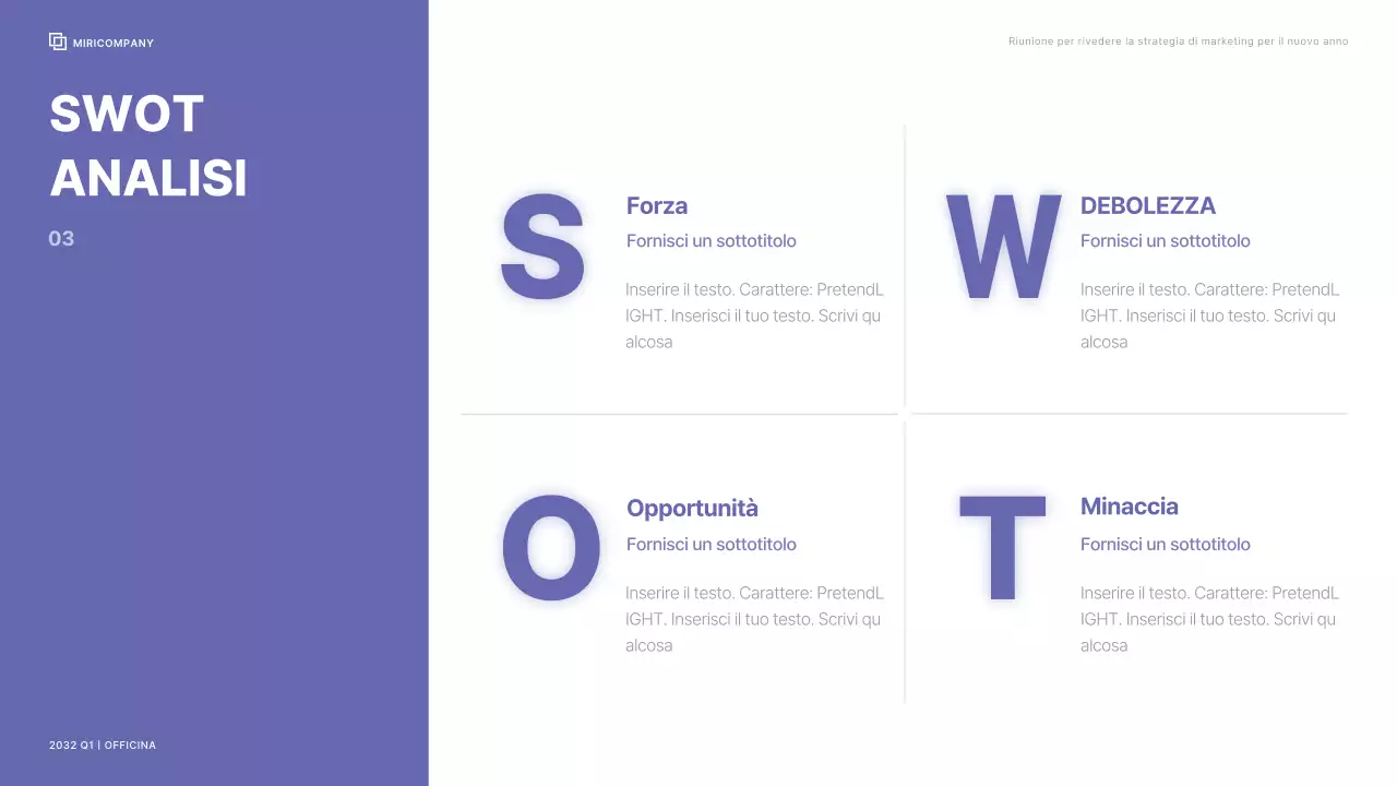 Officina aziendale con uno schema cromatico pulito nei colori del berry ferry