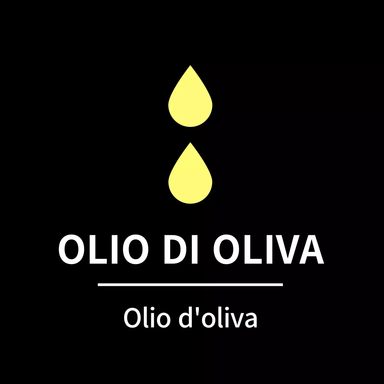 Adesivo nero all'olio d'oliva semplice per etichette di contorno