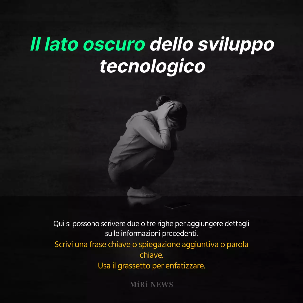 Il crimine del deepfake in bianco e nero CardNews