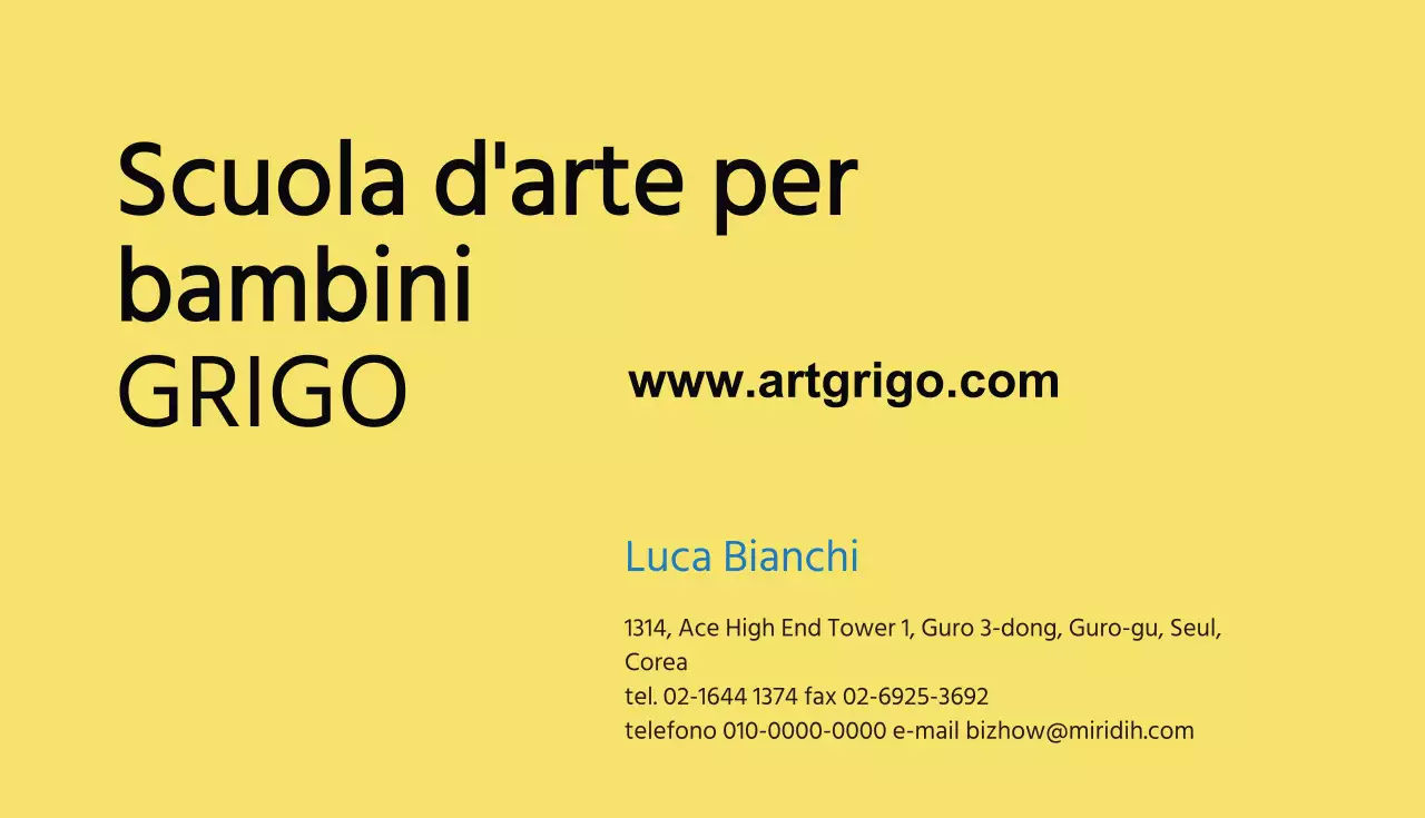 Scuola d'arte per bambini