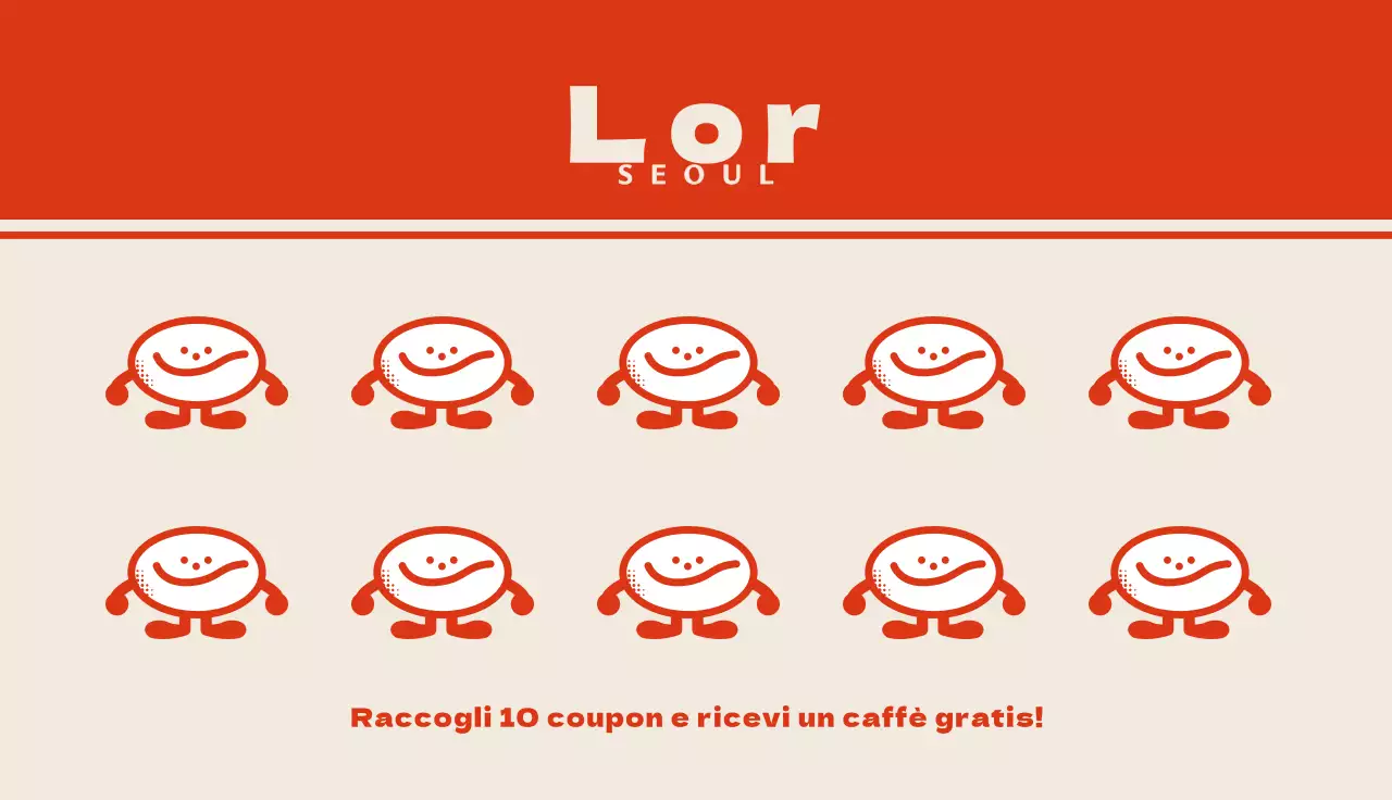 I personaggi del caffè retrò di Red Orange