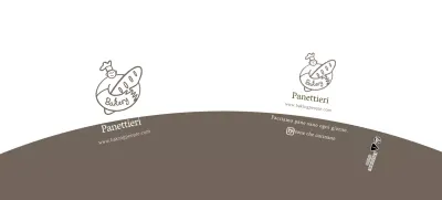 Bianco Marrone Illustrato Bakery Cafe