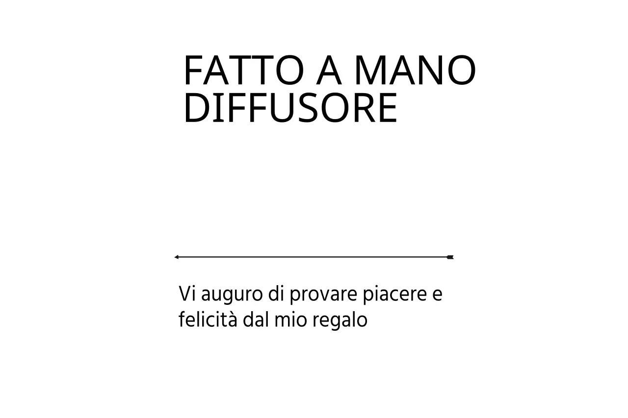 DIFFUSORE ARTIGIANALE