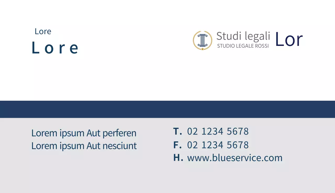 Logo blu studio legale pulito