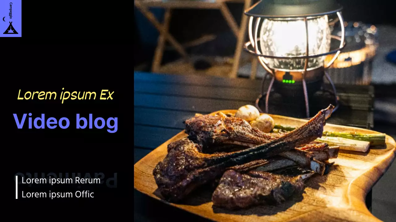 Un vlog sulla cucina pulita da campeggio con un tocco di nero e viola