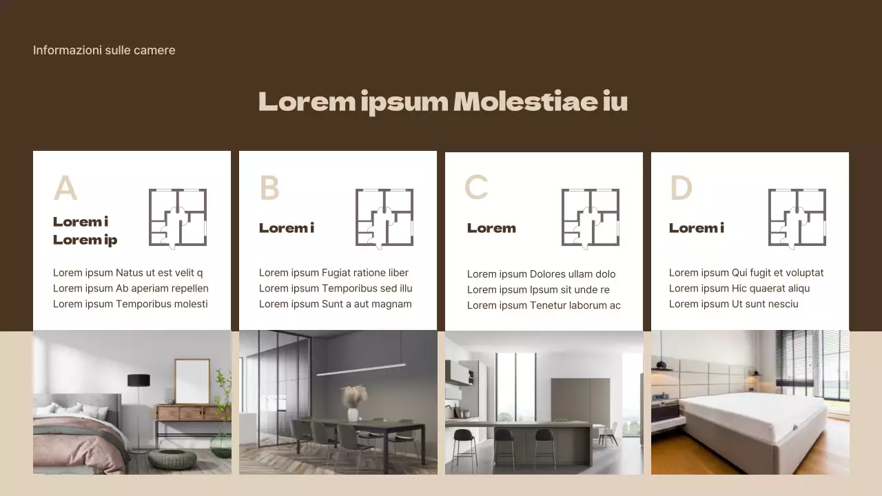 Lettera d'offerta per appartamento beige e marrone