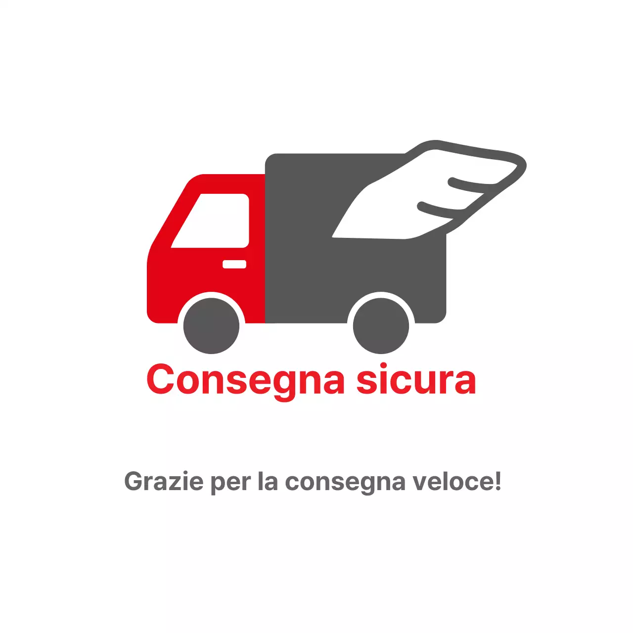 Adesivo per la spedizione sicura