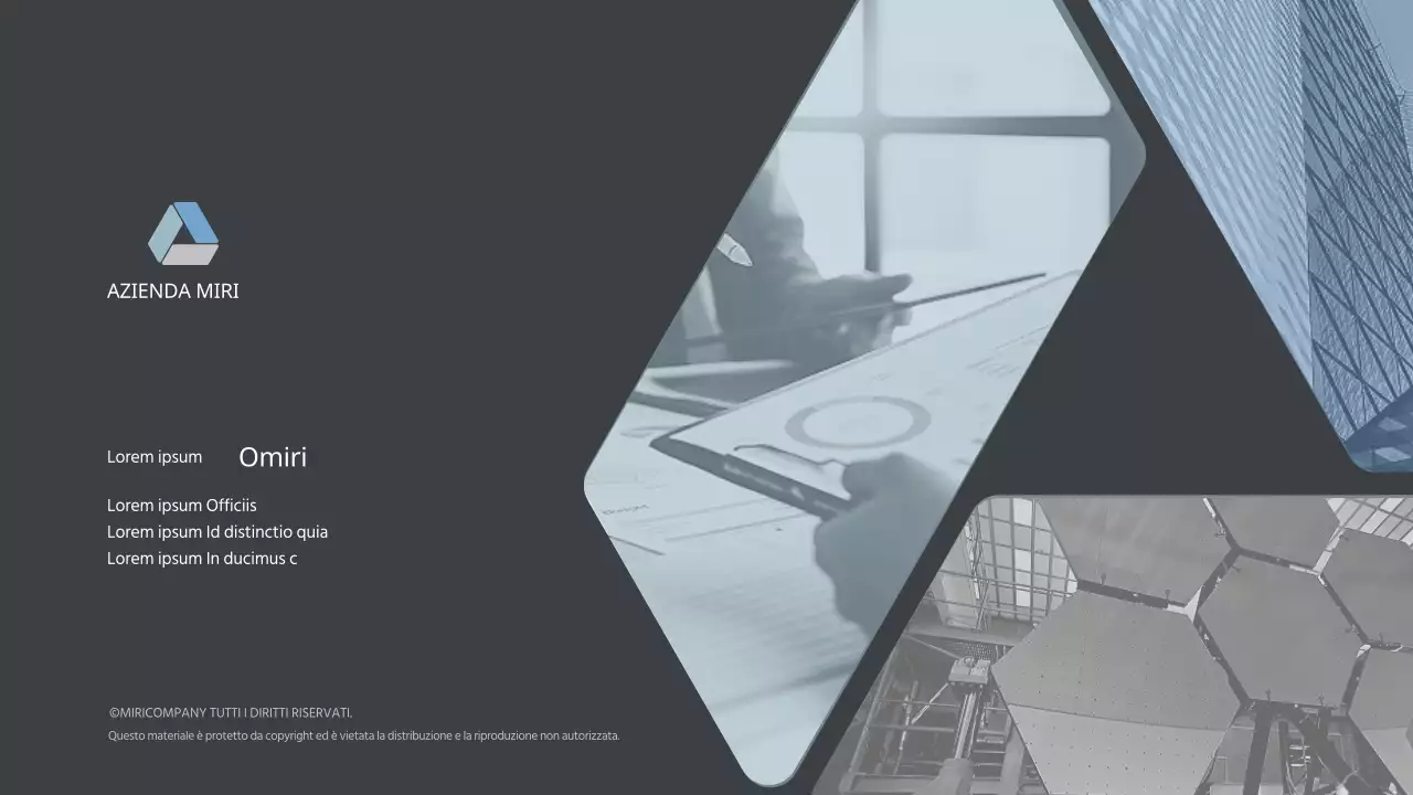 Annunci di risultati aziendali H1 in grigio e blu